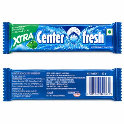 CENTER FRESH XTRA PEPPERMINT FLAVOUR CHEWING GUM - 20g